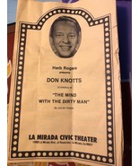VTG Herb Rogers DON KNOTTS La Mirada Civic Theater play program  - £19.89 GBP