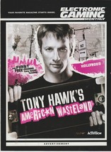 Electronic Gaming Monthly Tony Hawk&#39;s American Wasteland Double Side Ad &amp; Poster - $19.99