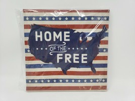 8.25&quot; Patriotic Canvas Wall Art - New - Home of the Free - £9.06 GBP