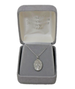 925 Sterling Silver Mary Central Association Miraculous Medal Necklace - £39.22 GBP