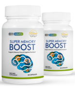 2 Pack Super Memory Boost, apoya la memoria y función cognitiva-60 Cápsu... - €61,20 EUR