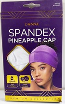 Donna Spandex Pineapple Cap Soft Texture Ultra Stretch #82115-White - $9.89