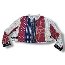 Zara Top Size Small Zara TRF Collection Blouse Long Sleeve Button Up Shirt Crop  - £23.35 GBP