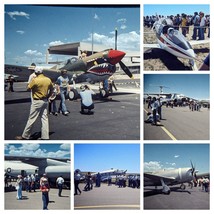 1976 Bicentennial Airshow Planes Lot of 7 Colorado Springs Ektachrome 35mm Slide - £5.14 GBP