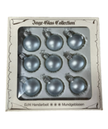 Vintage German Christmas Ornaments: Silver: Handcrafted, Mouthblown - $19.79