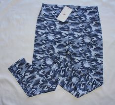 Fabletics XL PowerHold Blue Camo High-Waisted 7/8 Legging - $38.87