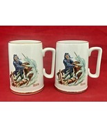 Vintage 2 mugs from the Norman Rockwell Museum1985 12 Oz. gold trim - £5.37 GBP