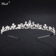 Charms Rhinestone Tiara Wedding Crown for Bride Bridal Headband Hair Accessories - $16.62