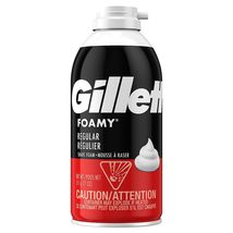 New Gillette Foamy Shaving Cream, Regular, 11 Oz - $13.99