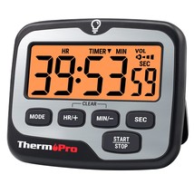 ThermoPro TM01 Kitchen Timers for Cooking with Count Up Countdown Timer,... - $23.99