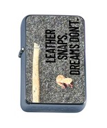 Leather Snaps Dreams Don&#39;t Baseball Design Oil Lighter - $277.45 MXN
