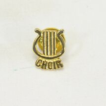 Church Choir Pin Metal Goldtone - $4.89