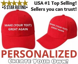 MAKE AMERICA GREAT AGAIN Personalized Custom EMBROIDERED Hat TRUMP MAGA USA - $19.76