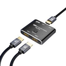 CABLEDECONN HDMI 2.1 Ultra 8K HD Bi-Directional Mini Switch 8K@60Hz 4K@1... - £31.44 GBP