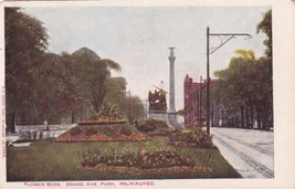Flower Beds Grand Ave. Park Milwaukee Wisconsin WI UDB Postcard C11 - £2.39 GBP