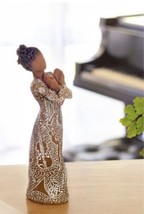 Music Speaks Darker Skin Figure Sculpture Hand Painted Willow Tree Susan Lordi - £96.79 GBP