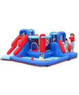 Bounce House,Bouncy Castle With Ball Pit,Inflatable Kids Double Slide Wi... - £534.28 GBP
