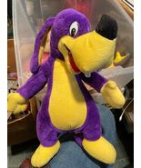Vintage 13&quot; Nadel &amp; Sons Toy Corp. Purple Dog Plush *Pre-Owned/No Tag* d2 - $41.86 CAD