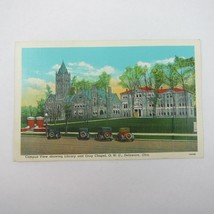 Vintage 1931 Postcard Ohio Wesleyan University Library &amp; Gray Chapel UNPOSTED - £4.69 GBP