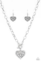 Paparazzi Victorian Romance Silver Necklace - New - $4.50