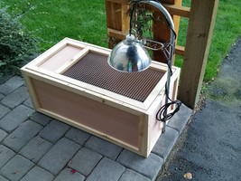 Chicken Brooder Box Cage Coop Chick Brooderbrooder For Baby Chicks Woode... - $118.79