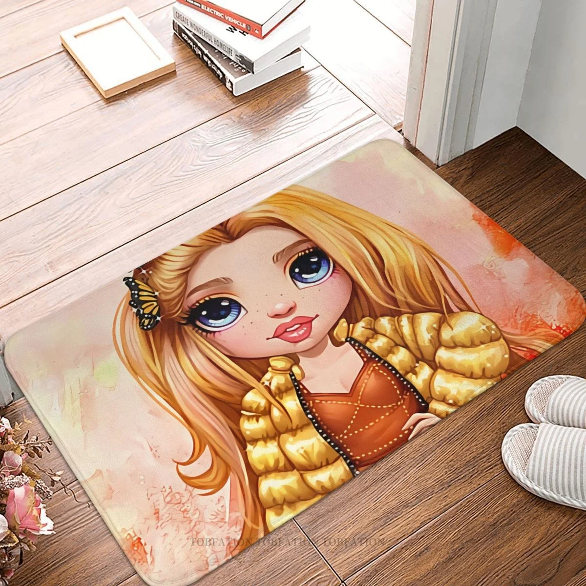 Rainbow High Dolls Bedroom Mat Poppy Rowan Doormat Carpet Outdoor Rug Home Decor - $15.99