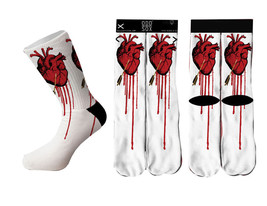 Odd Sox Love Struck Socks Bleeding Heart OSWIN16LOVE - £13.25 GBP