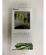 NCREDIBLE Bluetooth Sport Earbuds - Lime - £19.65 GBP