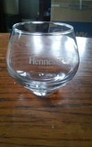 Hennessy Cognac Snifter Tumbler Rocks Glass Controlled Bubble Base - $29.96