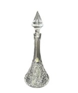 Vintage Bohemian Crystal Wine Decanter w/ Stopper Clear Glass Czechoslov... - $236.04 CAD