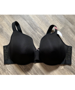 CACIQUE Balconette Underwire Bra Size 46DDD Black New NWT - $22.12