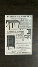 Vintage 1909 Bishop Furniture Company China Closet Oak Table Original Ad... - £5.20 GBP