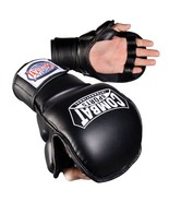 New Combat Sports TG4S Hybrid MMA Grappling Training Sparring Gloves - Black - $34.99