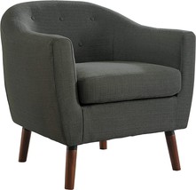 Sage Gray Fabric Barrel Chair By Homelegance. - £202.84 GBP