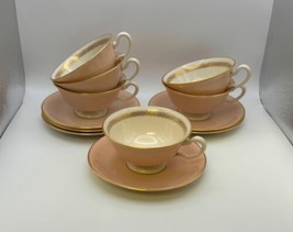 Set of 6 Lenox Fine China CARIBBEE Cups &amp; Saucers - £95.91 GBP