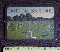 ALL LEATHER  FREEDOM ISN&#39;T FREE - SEW ON BIKER MILITARY  PATCH - $7.60