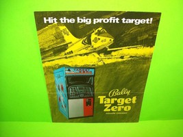 Target Zero Original Vintage 1970 Arcade Game Flyer Jet Bomb Fighter Retro - £26.96 GBP