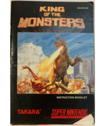 Godzilla King of the Monsters SNES Super Nintendo Manual Only - $6.92