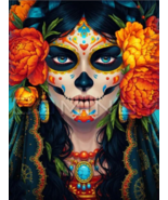 Day Of The Dead Beauty Diamond Dot Painting Kit - £39.94 GBP