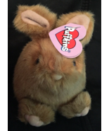 vintage 90&#39;s Puffkins Bunny plush brown stuffed animal with Tag - £7.69 GBP