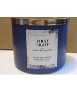 FIRST SIGHT  Bath &amp; Body Works 3 Wick Candle  14.5OZ  New - £20.22 GBP