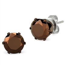 TK2588 - Two Tone IP Light Brown (IP Light coffee) Stainless Steel Earri... - $383.87 MXN
