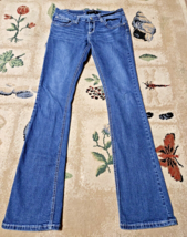 Rue 21 Premier Jeans Womens Size 5/6R Slim Bootcut Embroidered Rhinestone Pocket - £10.65 GBP