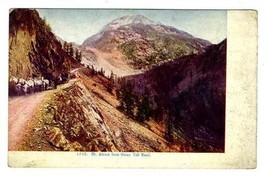 Mt Abram from Ouray Toll Road Postcard 1900&#39;s Colorado Horse Drawn Wagons - £9.33 GBP