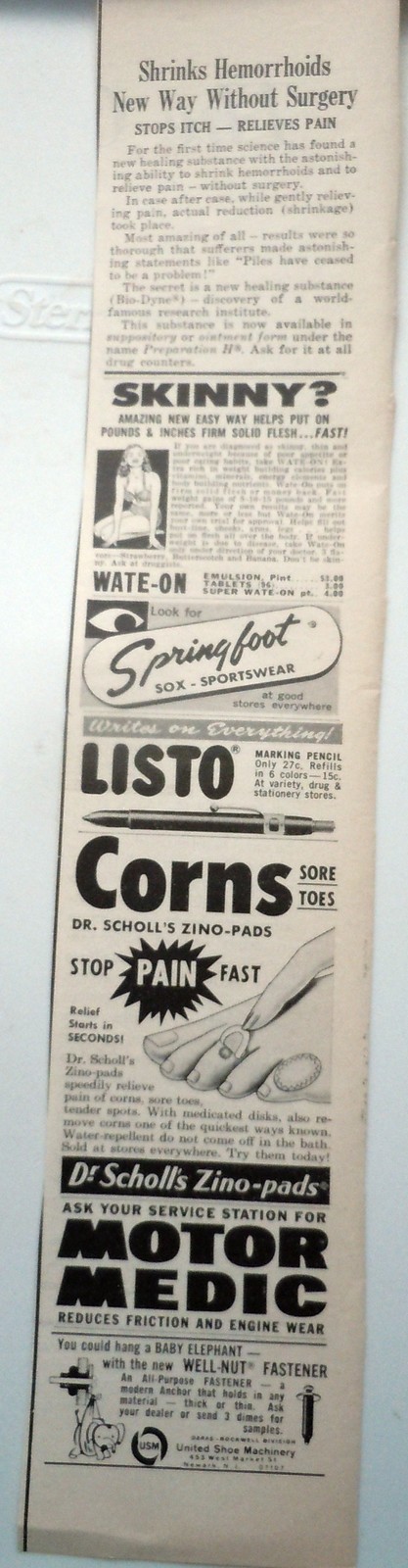 Springfoot Dr Scholl’s Small Print Advertisement Art 1965 - $3.99
