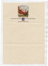 Union Pacific Railroad System Zion National Park Lodge Stationery Utah  - £17.69 GBP