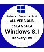Windows 8.1 Pro 64 Bit Recovery Reinstall Boot Restore DVD Disc Disk - $14.99