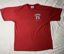 Y2K 2000 Joy Athletic Jim Edmonds T Shirt Men’s XL Red St Louis Cardinals - $277.32 MXN