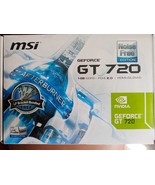Geforce GT 720 MSI Graphics Card PC 1GB DDR3 PCI-E 2.0 HDMI Low Profile ... - $479.72 MXN