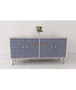 Handmade Bone Inlay media console table, Bone Inlay furniture, bone inla... - $2,655.45 CAD
